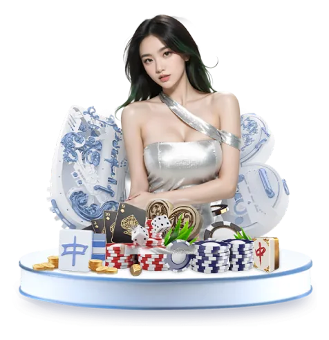 Bàn chơi Poker với chip và lá bài, không khí căng thẳng
